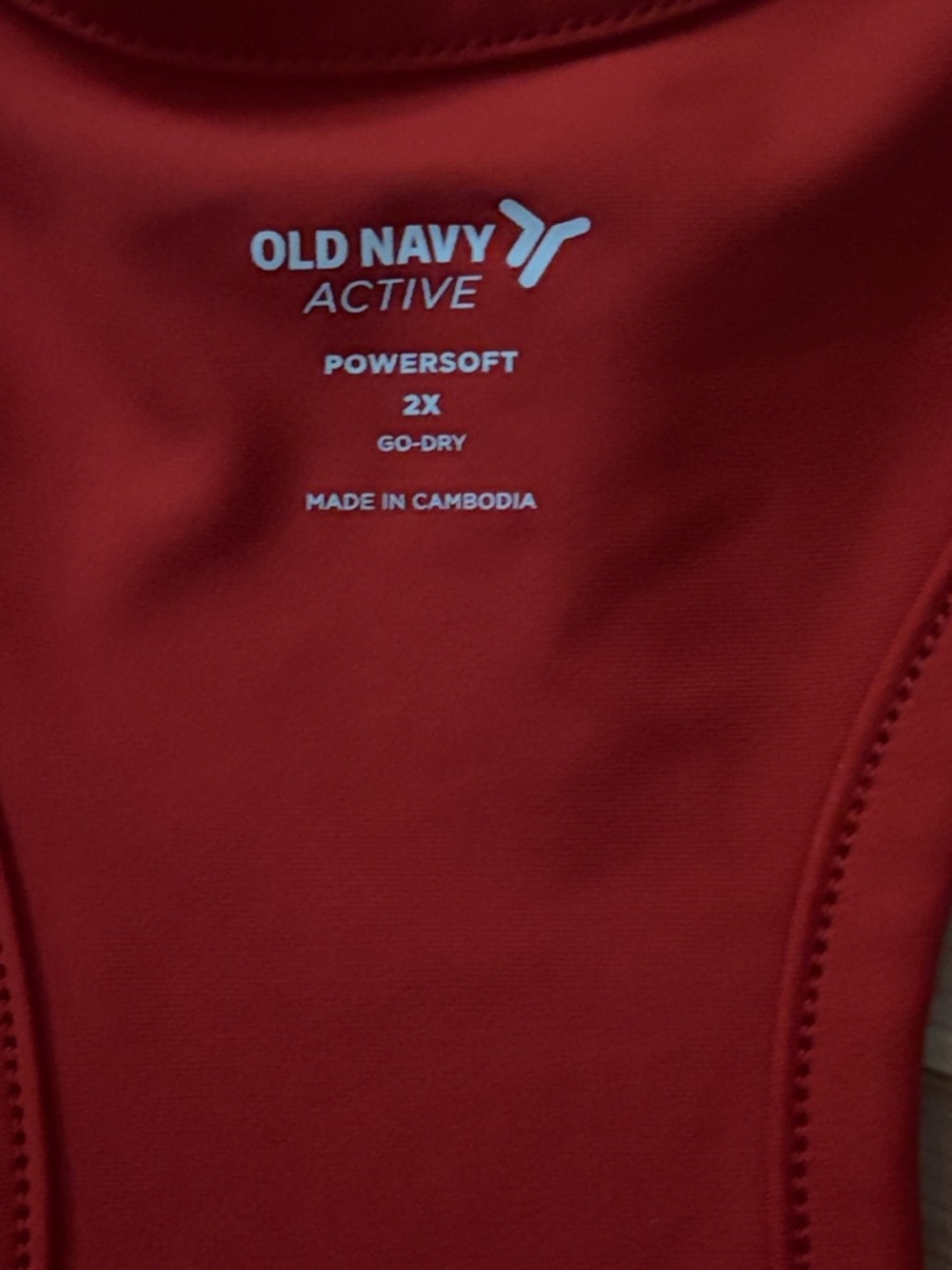 Old Navy PowerSoft Racerback Cropped Shell Tank - Picture 3 of 3